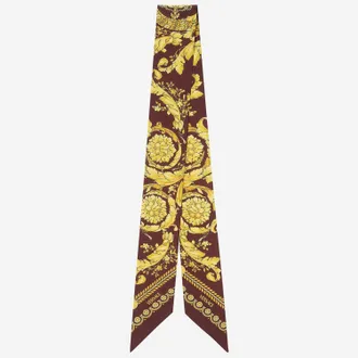 Versace Womens Silk Choker Scarf Multicolour Ties & Bow