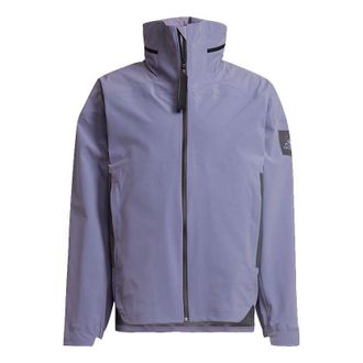 adidas Mens adidas Myshelter Jkt Outdoor Sports Loose Rainproof Hooded Logo Jacket Autumn Purple GT6576