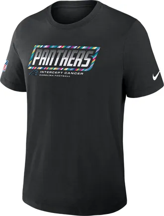Nike Carolina Panthers Crucial Catch Sideline Nike Mens Dri-FIT NFL T-Shirt in Black | 034J00AZU5-F9R