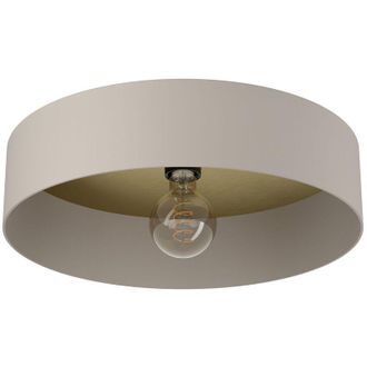 Eglo Plafoniera Minimal Duaia Acciaio Tortora 1 Luce E27