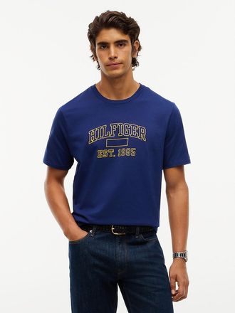 Tommy Hilfiger Mens Varsity Hilfiger 85 Logo T-Shirt - Preppy Navy - XXXL