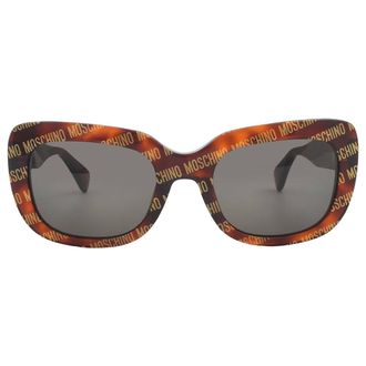 Moschino Grey Square Ladies Sunglasses MOS132/S 02VM/IR 53