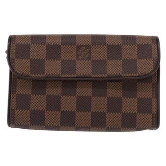 Louis Vuitton Florentine Waist Monogram Canvas Brown Canvas Handbag (Pre-Owned)