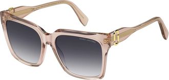 Marc Jacobs Stijlvolle zonnebril - Dames - Zonnebrillen - Beige - 57 MM - Accessoires