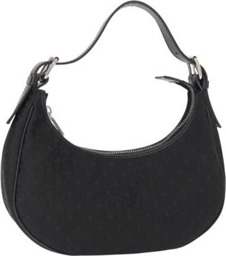 Celine Pre-owned Shoulder Bags, female, Black, Size: ONE SIZE Pre-owned Canvas Shoulder Bag