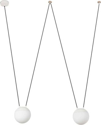 Faro Barcelona Mine Space Sospensione Bianca 2L Marca Faro