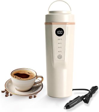 OEM Hervidor El&eacute;ctrico Port&aacute;til Para El Hogar Y El Coche, Universal De 12 V, 500 Ml