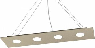 Top-Light Lampadario moderno top light area 1127 s4 r gx53 led monoemissione metallo sospensione, finitura metallo sabbia
