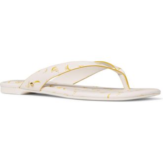 Kate Spade New York banana print flip flop in Cream. at Nordstrom, Size 7.5