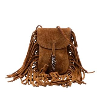 Saint Laurent Pre-owned Cross Body Bags, female, Brown, Size: ONE SIZE Pre-owned Anita Crossbody Bag