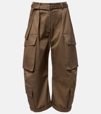 Acne Studios Pantaloni cargo cropped Pama in twill di cotone