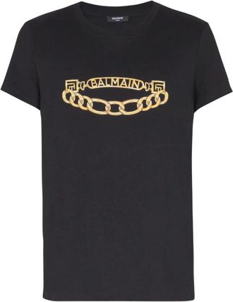 Balmain Hombre, Camisetas, Negro, Talla: M