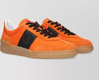 Valentino Garavani textile lace-up sneakers