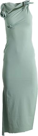 Coperni flower-detail midi dress - Green