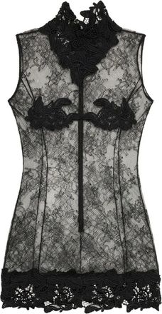 Blumarine Abito corto a collo alto - Nero