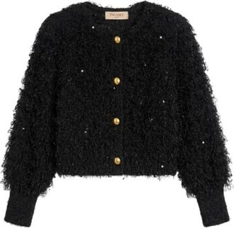 Twinset Mujer, Jerseys, Negro, Talla: L