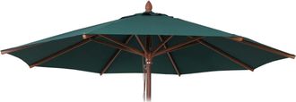 Hhg [nunca Usado] Funda De Repuesto Para Sombrilla De Madera Para Hosteler&iacute;a Hhg-205b, Funda Para Sombrilla, Redonda, &Oslash; 3 M, Poli&eacute;ster, Color Verde Oscuro
