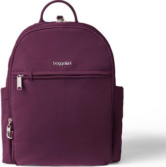 Baggallini Securtex Anti-Theft Getaway Backpack in Mulberry at Nordstrom