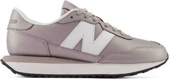 New Balance Donna 237 in Grigio/Bianco, Pelle Scamosciata/Rete, Taglia 35