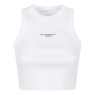 Givenchy Sleeveless Tops, female, White, Size: S Givenchy Top White