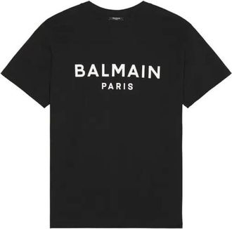 Balmain Paris Print Cotton T-Shirt