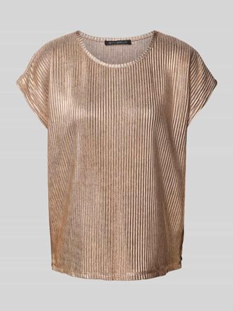 Betty Barclay T-Shirt mit geripptem Rundhalsausschnitt in Kupfer, Gr&ouml;&szlig;e 46