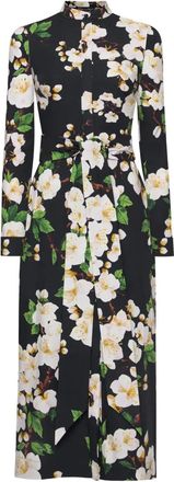 Oscar De La Renta Chemisier in cotone elasticizzato - Blu