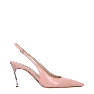Casadei Pink Leather High Heel Womens Pumps