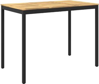vidaXL Mesa De Bar Para Jard&iacute;n Blanco Y Negro 141 X 80,5 X 105 Cm Vidaxl