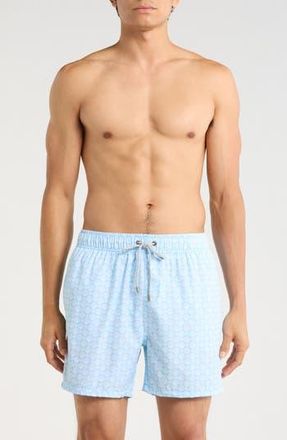 Vintage Summer Swimwear Printed Volley Swim Shorts in Blue at Nordstrom Rack, Size Xx-Large