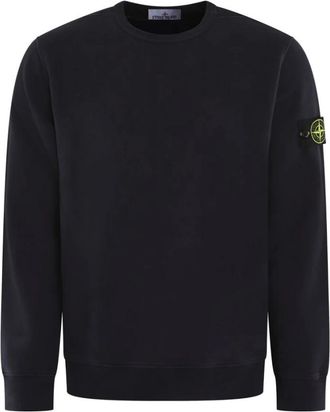 Stone Island Heren Logo-patch Sweater Blauw - Heren - Sweatshirts - Blauw - XL - Hoodies & sweatvesten