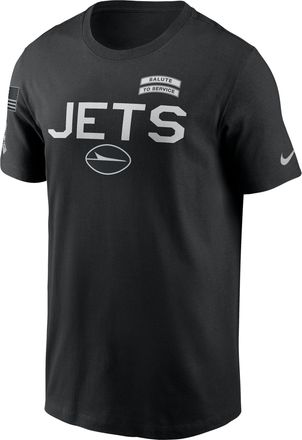 Nike New York Jets Salute to Service Sideline Nike Mens Dri-FIT NFL T-Shirt in Black | 02ET00AA2P-NKC