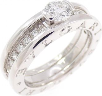 Bulgari White Gold White Gold (18K) Band Ring (Pre-Owned)