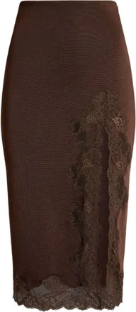 Balmain Gonna longuette Balmain con dettagli in pizzo