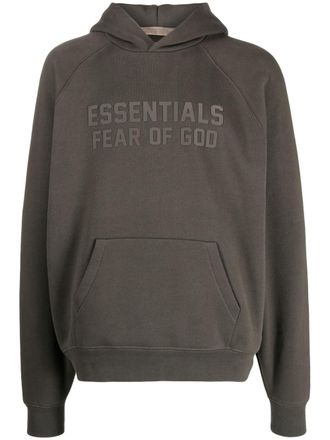 Fear of God Hoodie met logoprint - Groen
