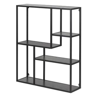 Selsey Selsey Krapina - Estante De Pared - Ancho 75 Cm - Asim&eacute;trico - Gris