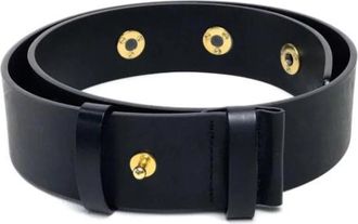 Bulgari Pre-owned Vintage Leren Riem - Dames - Vintage Accessoires - Zwart - ONE Size - Leer - Vintage