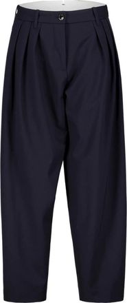 Nine In The Morning Dames, Broeken, Blauw, Maat: W27 Wol