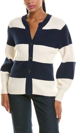525 america Rugby Stripe Crewneck Cardigan