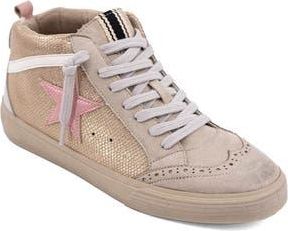 Shushop Paulina Low Top Sneaker in Champagne Snake at Nordstrom Rack, Size 8.5