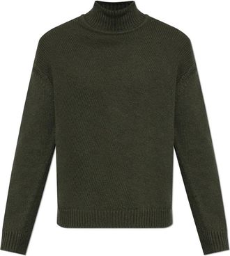 Jil Sander Turtleneck Trui - Heren - Coltruien - Groen - M - Wol - Truien & Vesten