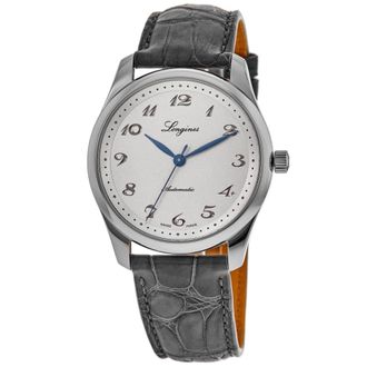 Longines Master Collection Automatic 40mm Silver Dial Leather Strap Mens Watch L2.793.4.73.2