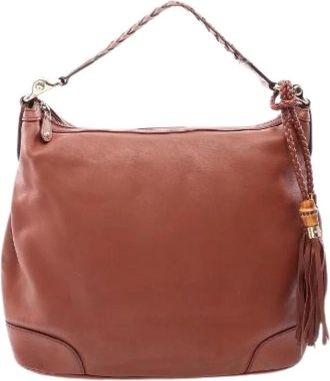 Gucci Borsa a spalla in pelle Bamboo Pre-owned - - Pre-owned - Donna - Marrone - ONE SIZE