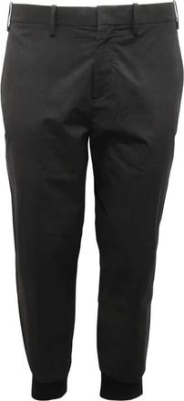 Neil Barrett Lage Taille Broek Model Bpa 78S - Heren - Slim Fit Broeken - Zwart - XL - Broeken