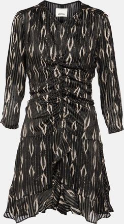 Isabel Marant Abito corto Octavia in misto seta