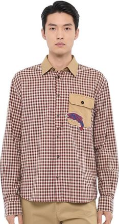 Dsquared2 Red Relaxed Check Shirt