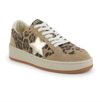 Vintage Havana Womens Noah Low Top Sneakers In Leopard