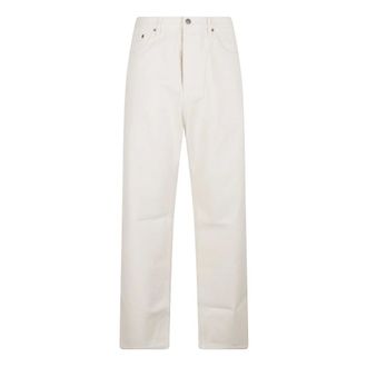 Valentino Garavani Straight Jeans, male, White, Size: W31 Straight Jeans