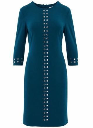 Joseph Ribkoff Womens Long-Sleeve Sheath Dress In Nightfall