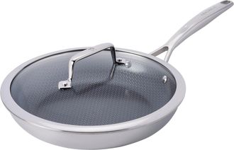 J.A. Henckels International Paradigm Ceramic 10-inch Stainless Steel Dual Performance Fry Pan with Lid